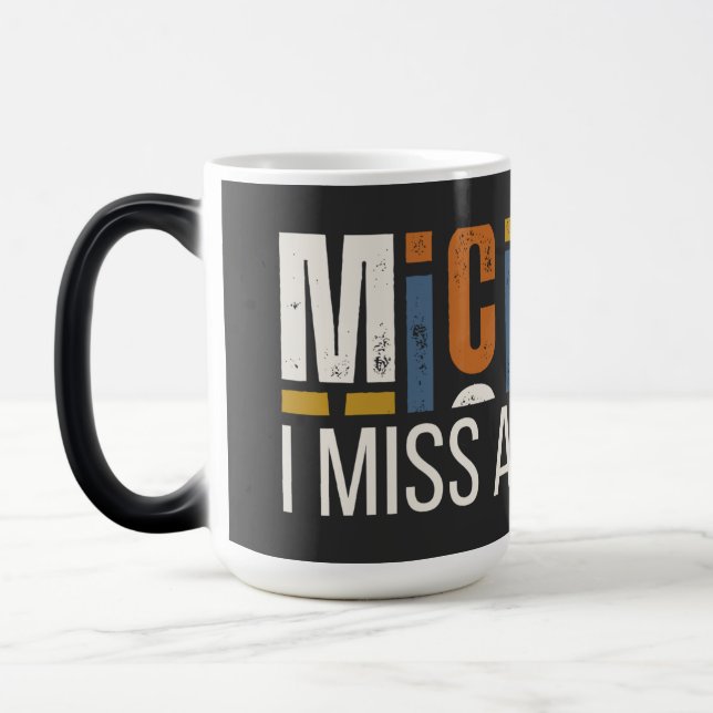 Caneca Mágica Michigan Eu Sinto Saudades de Ann Arbor (Esquerda)