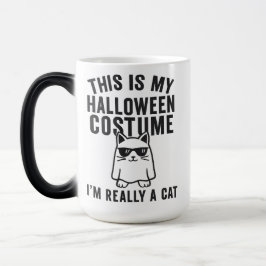 Caneca Mágica Minha fantasia de Halloween: Realmente um gato