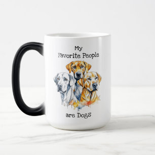 Caneca Mágica Minhas Pessoas favoritas são cães