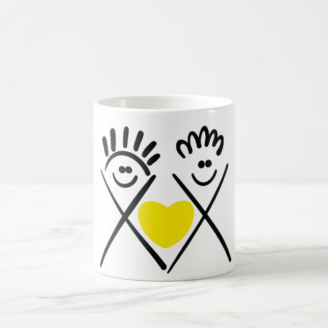 Caneca Mágica Minimal Friends – Arte Linear  (Centro)