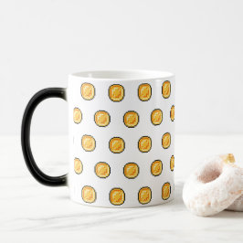 Caneca Mágica Moeda de Ouro de Jogo em Estilo Pixel 8-Bit