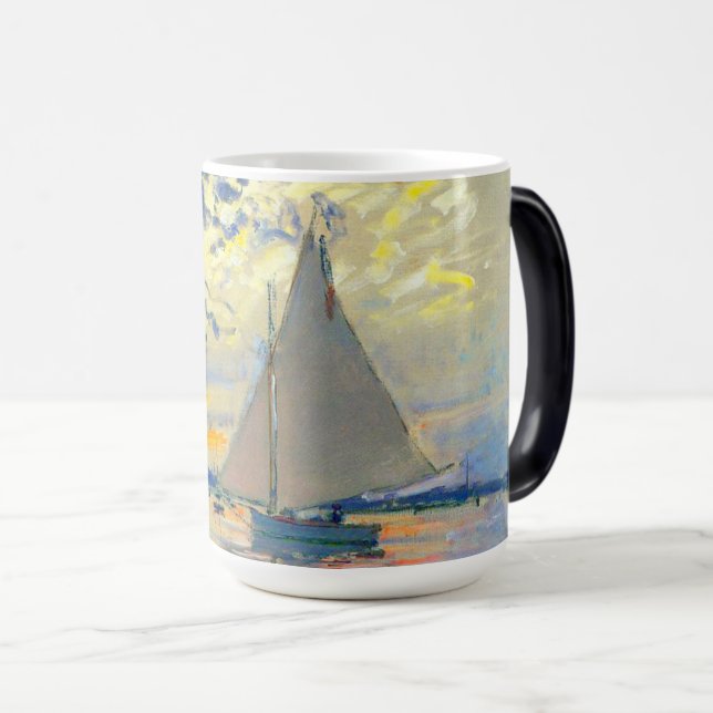 Caneca Mágica Monet Sailboat no Le Petit-Gennevilliers (Frente Esquerda)