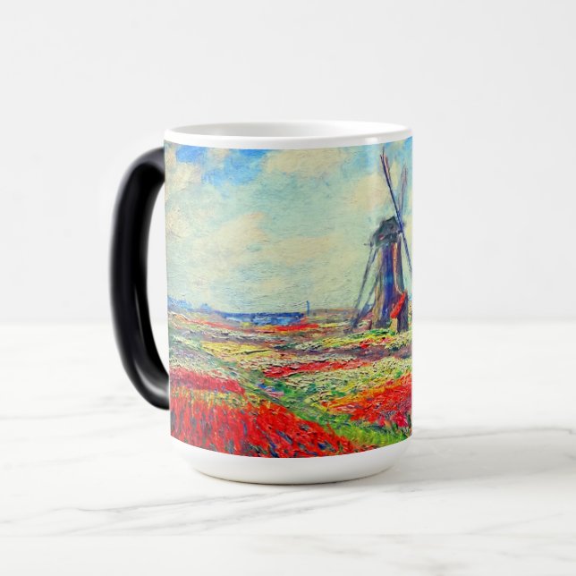 Caneca Mágica Monet Tulips Windmill (Frente Esquerda)