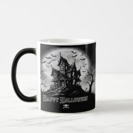 Caneca Mágica Monochrome Haunted House Mug
