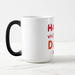 Caneca Mágica Monograma Personalizado do feliz dia de os namorad