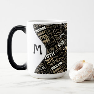 Caneca Mágica Monograma personalizado festa de aniversário do 7