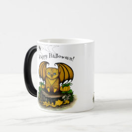 Caneca Mágica Morcego fofo de Halloween