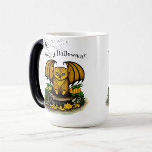 Caneca Mágica Morcego fofo de Halloween