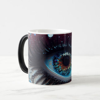 Caneca Mágica Morphing Colorful Fantasy Eye Closeup