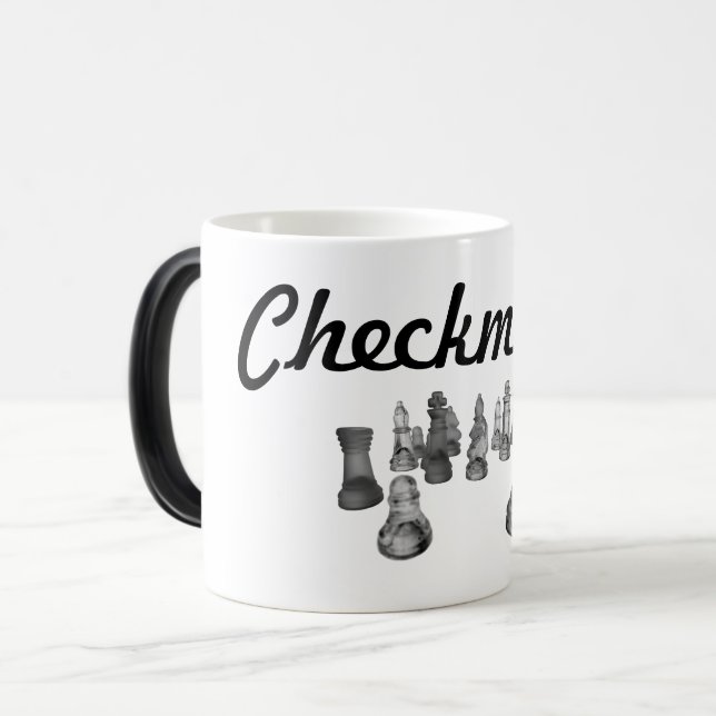 Caneca Mágica Morphing Mug Checkmate (Frente Esquerda)