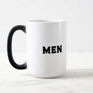 Caneca Mágica Morphing-Mug exclusivo - Texto do nome "MEN" para
