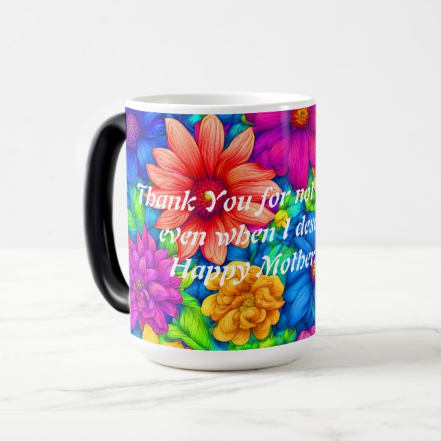 Caneca Mágica Morphing Mug - Feliz dia de as mães! (Frente Esquerda)