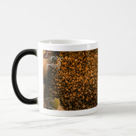 Caneca Mágica Morphing mug with coffee theme 