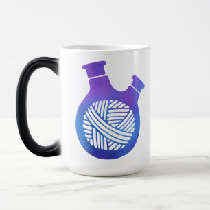 Caneca Mágica Mudança de cor Mudança de nomeKnits de logotipo