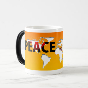 Caneca Mágica Mudas de paz contra guerra