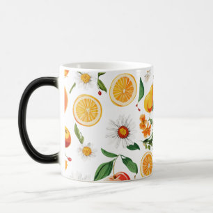 Caneca Mágica Mug Clássico de 11 oz - Padrão de Aquarela de Frut