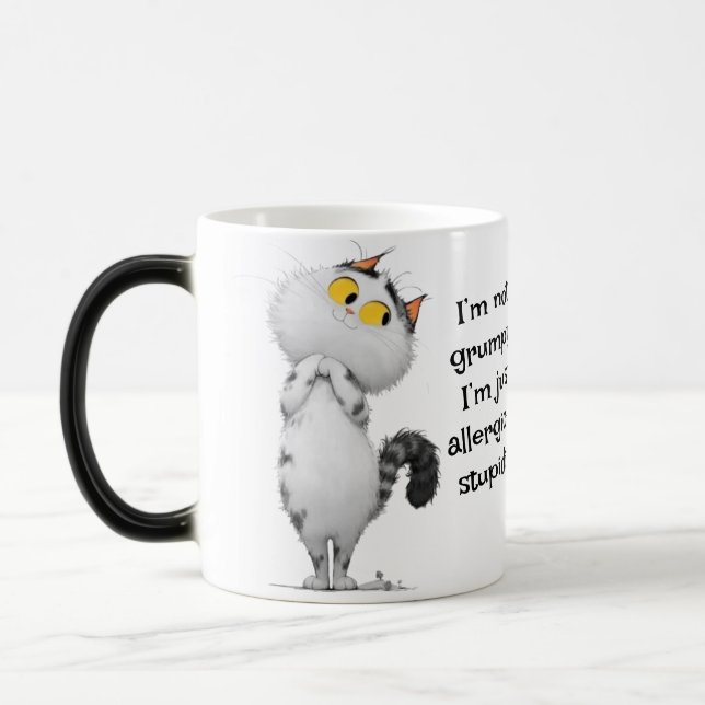 Caneca Mágica Mug de café Gatinho Adorável - Purr-fectly (Esquerda)
