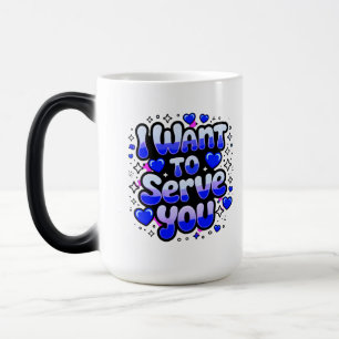 Caneca Mágica Mug De Café Personalizado "Quero Servir-Te" - Româ