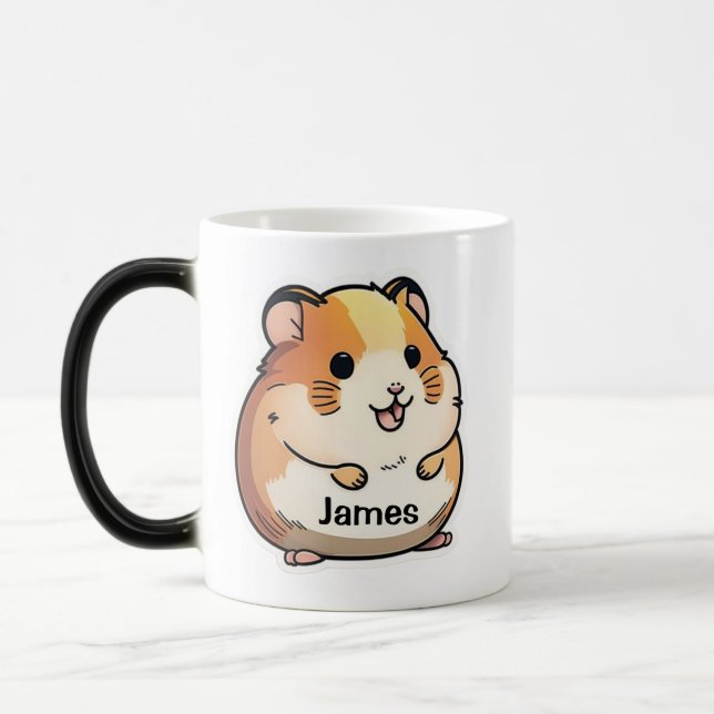 Caneca Mágica Mug de Hamster Personalizável (Esquerda)