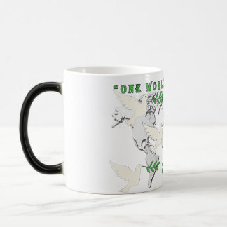 Caneca Mágica Mug do Mapa Mundial da Paz