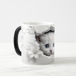 Caneca Mágica Mug Magic 3D cat
