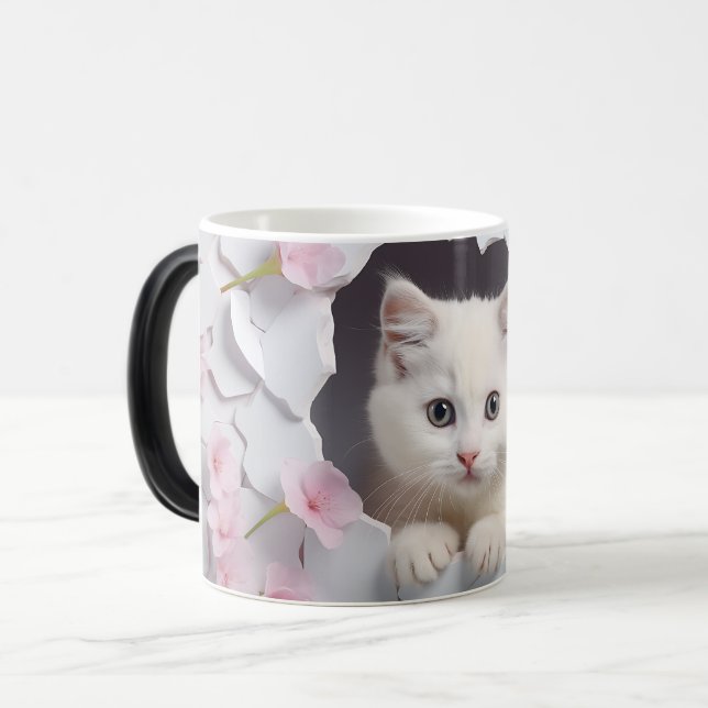 Caneca Mágica Mug Magic 3D cat (Frente Esquerda)
