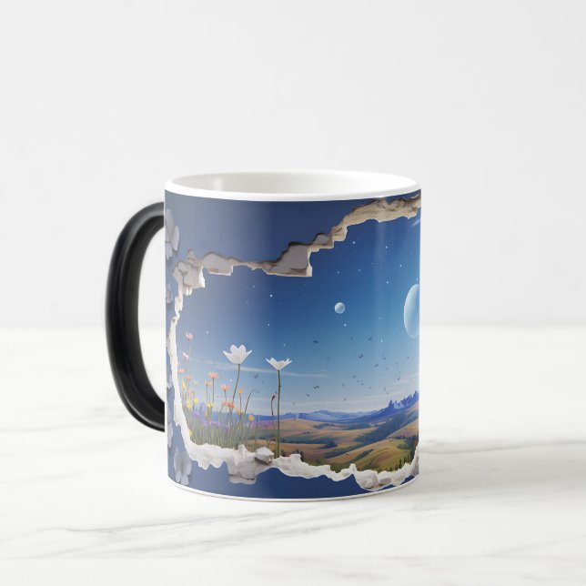 Caneca Mágica Mug Magic 3D Landscape (Frente Esquerda)
