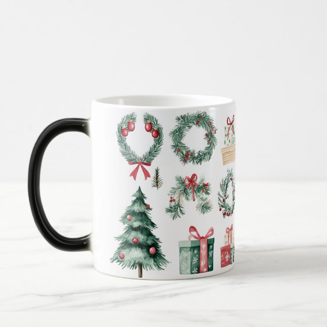 Caneca Mágica Mug Magic Festive Vintage Christmas (Esquerda)