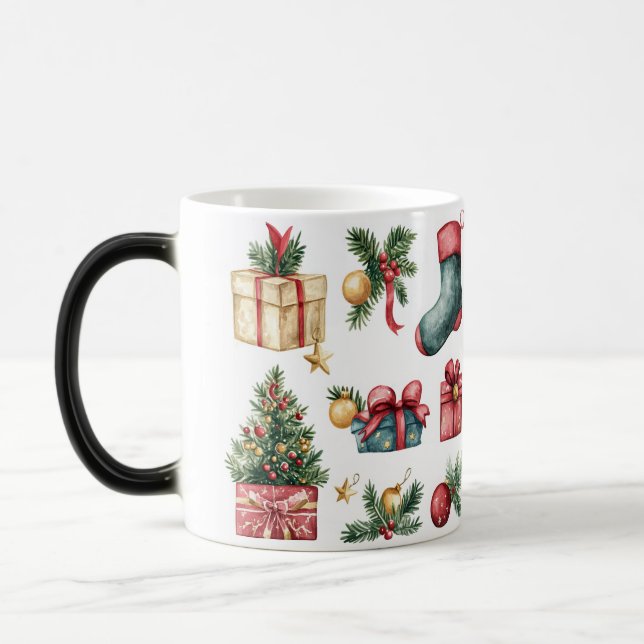 Caneca Mágica Mug Magic Festive Vintage Christmas (Esquerda)