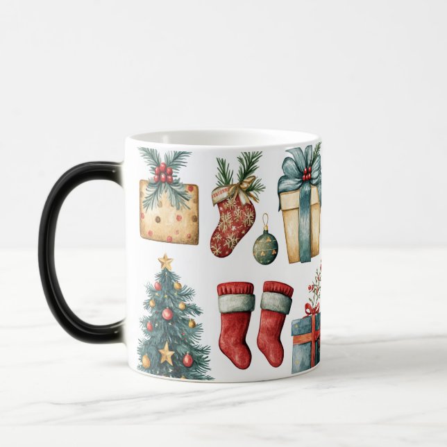 Caneca Mágica Mug Magic Festive Vintage Christmas (Esquerda)