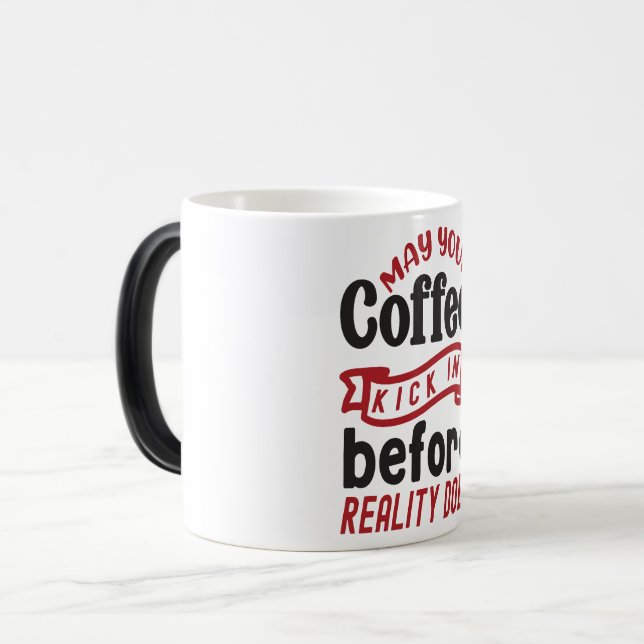 Caneca Mágica Mug Magic Funny Office Coffee Quotes (Frente Esquerda)