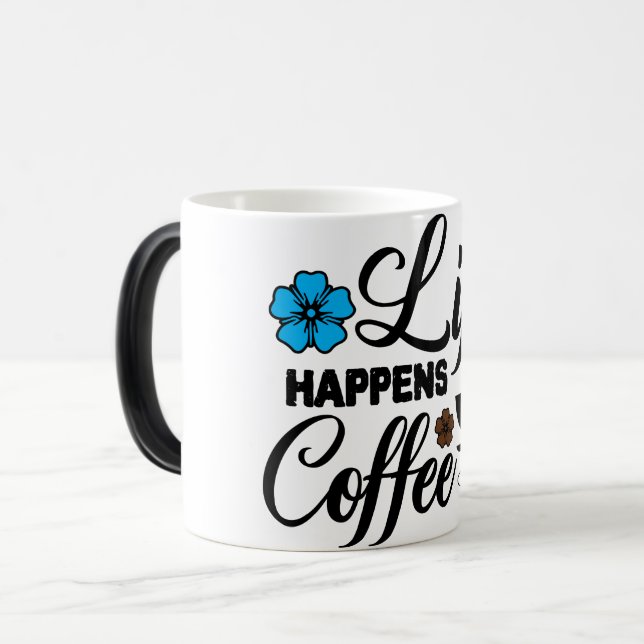 Caneca Mágica Mug Magic Funny Office Coffee Quotes (Frente Esquerda)