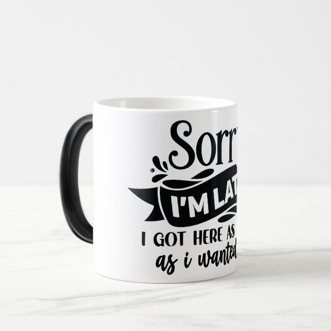 Caneca Mágica Mug Magic Funny Office Coffee Quotes (Frente Esquerda)