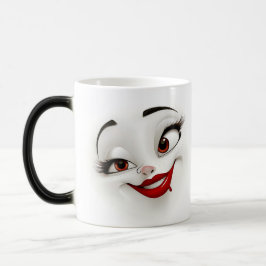 Caneca Mágica Mug Magic Sarcastic Women Face with Red Lips