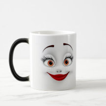 Mug Magic Sarcastic Women Face with Red Lips