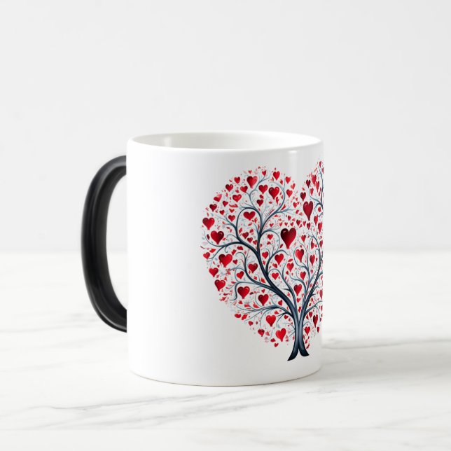 Caneca Mágica Mug Magic Valentines Day Hearts (Frente Esquerda)