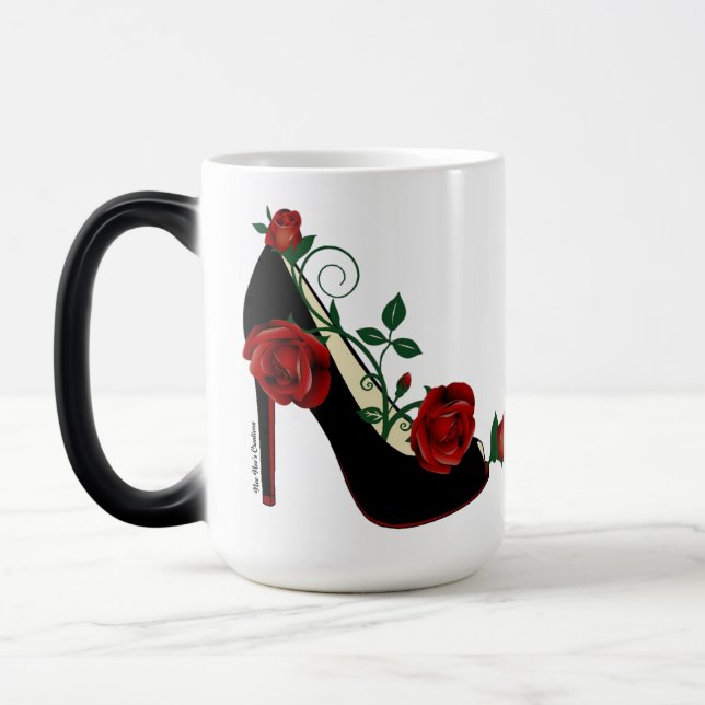 Caneca Mágica Mug Morphing - Rosa Stiletto (Esquerda)