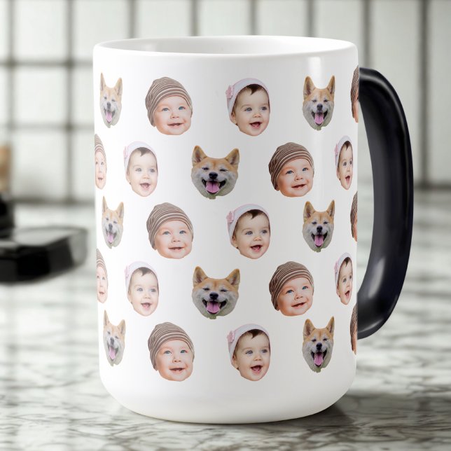 Caneca Mágica Mug Personalizado De Rosto De Bebê, Família Person (Criador carregado)