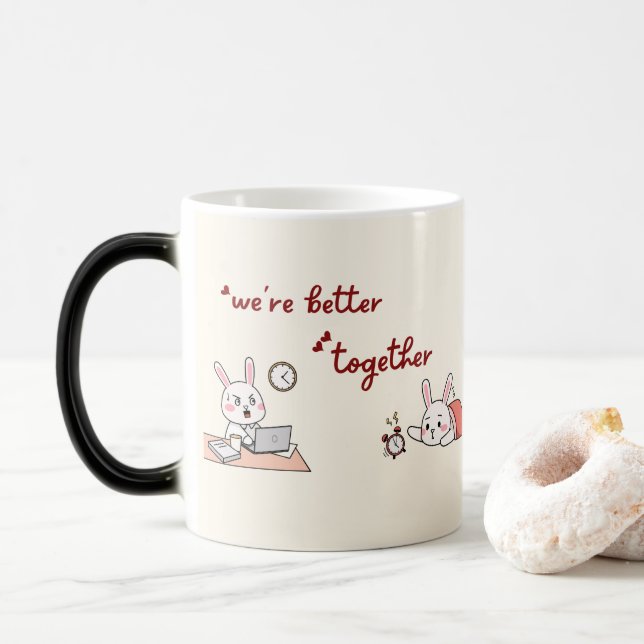 Caneca Mágica Mug - Uma doce expressão de amor (Com Donut)