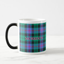 Caneca Mágica Mug - Xadrez de Tartan MORRISON, "Antigo Verde"