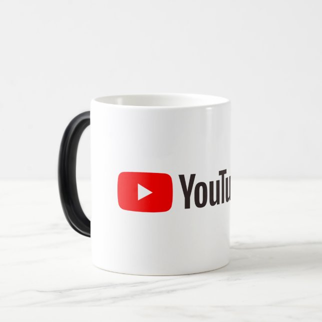 Caneca Mágica Mug YouTube de alta qualidade (Frente Esquerda)