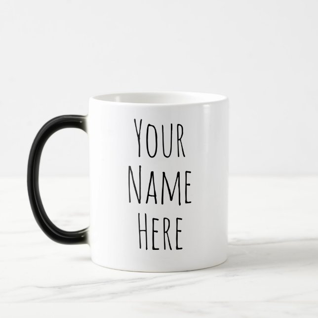 Caneca Mágica Mugs Personalizados | Adicionar O Seu Próprio Text (Esquerda)