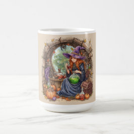 Caneca Mágica Murmurios de Magia, Bela Bruxa e Sua Poção