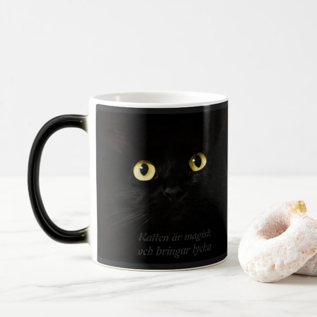Caneca Mágica Muterande mugg — Katt (Com Donut)