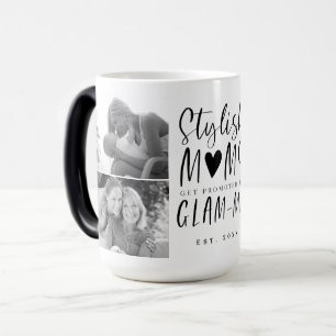 Caneca Mágica Na moda Mães Get Promovido Para Colagem De Fotos D