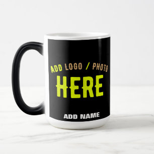 CANECA MÁGICA NA MODA MODERNO PERSONALIZÁVEL NEGRO VERIFICADO CO