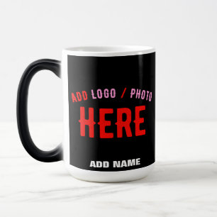 CANECA MÁGICA NA MODA MODERNO PERSONALIZÁVEL NEGRO VERIFICADO CO