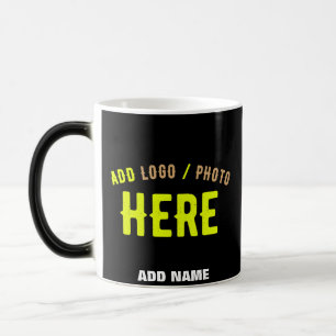 CANECA MÁGICA NA MODA MODERNO PERSONALIZÁVEL NEGRO VERIFICADO CO