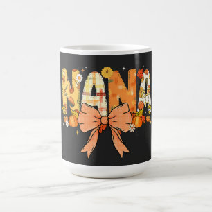 Caneca Mágica Nana Pumpkin Fall Coquette Arco de Ação de Graças