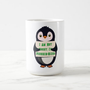 Caneca Mágica Não sou baixo, sou do tamanho de um pinguim